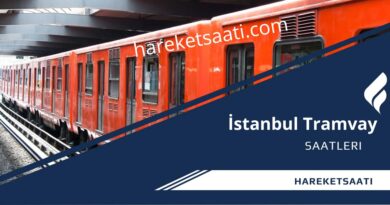 İstanbul tramvay saatleri